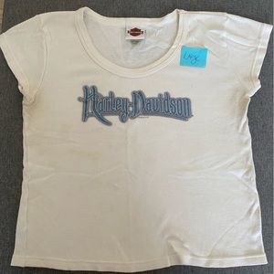 Harley Davidson Large white shirt